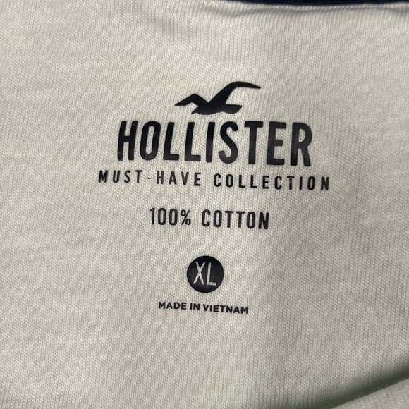 Hollister Mens XL Ombre Tee Mint To Blue Fade Embroidered‎ Casual Surfing Preppy - Picture 3 of 9